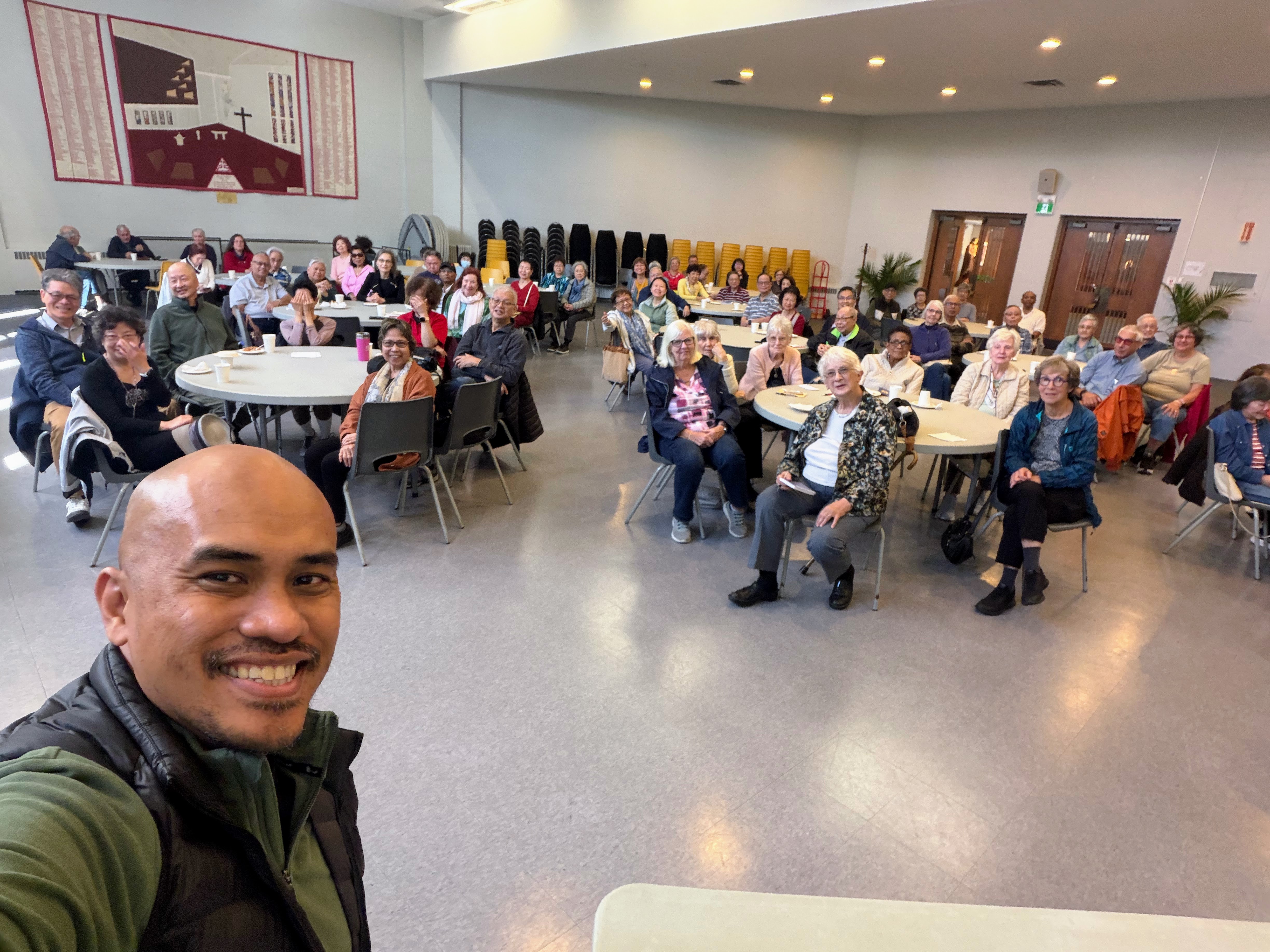 Participants at TechGuides' AI Appreciation for Daily Life workshop at Blessed Trinity Parish in October 2026